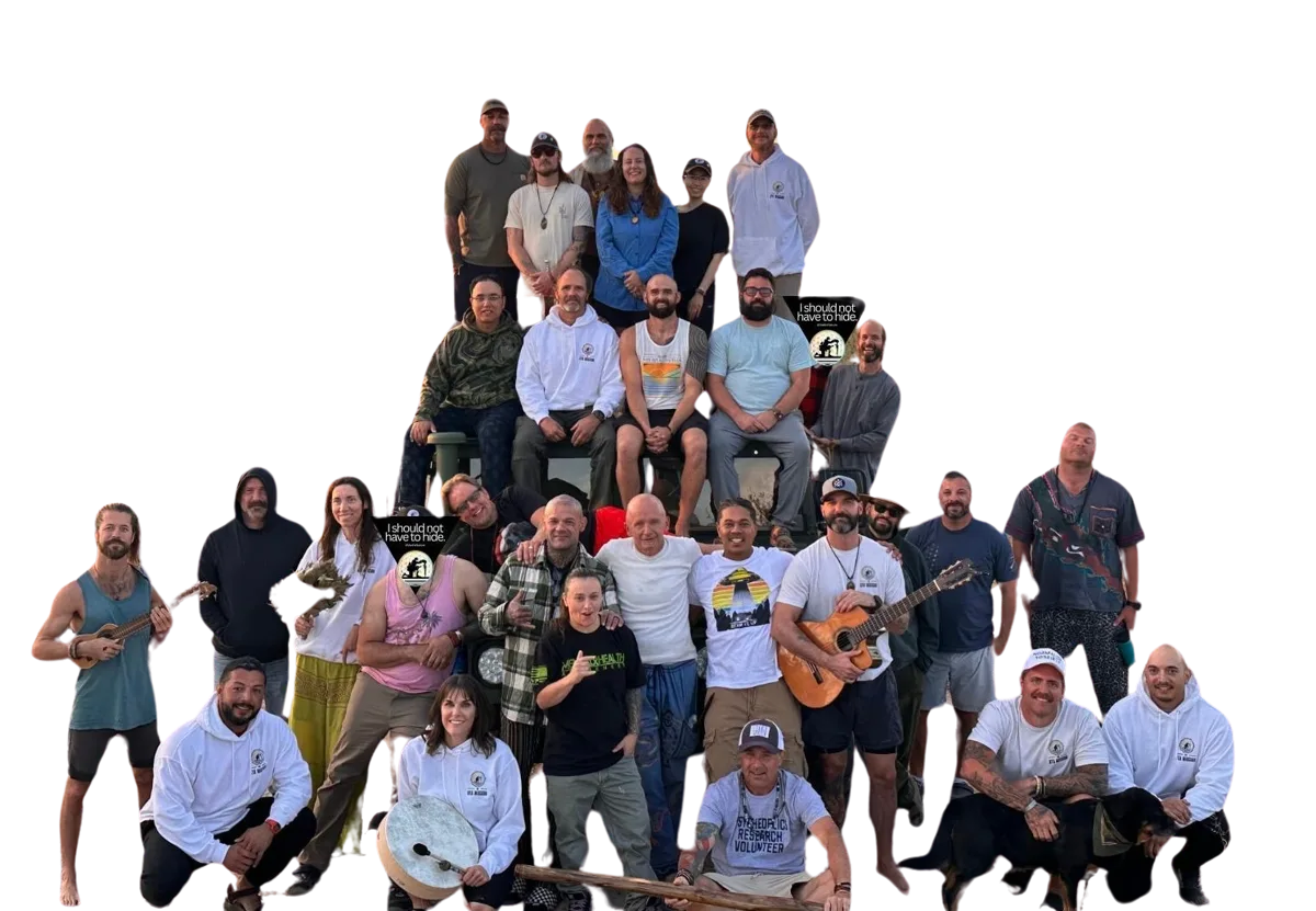 Veterans and volunteers of The Aya Mission gathered together